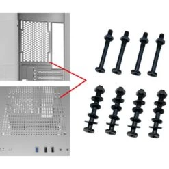 M4Boulon Tête Ronde Collet Carré 4 X 35 Mm TRCC Zingué Noir ，200pcs -Fischer Boutique 100155271 2