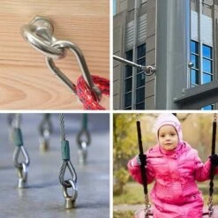 Boulons à Oeil M10 X 100 Mm Vis à Anneau M10 Avec Filetage Métrique En Acier Inoxydable Pour Fixation Et Suspension, 4 Pièces -Fischer Boutique 100184955 3