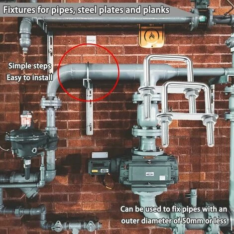 U-Boulons Carré Boulons En U, 70 X 110 Mm U-Bolts En Acier Inox, U-Boulon M8 Avec éCrou Plaque De Cadre Et Rondelle, M8 Boulon En U Pour Fixation De Planches Et De Tuyaux (70 X 110 Mm) 6 U-Boulons Carré Boulons En U, 70 X 110 Mm U-Bolts En Acier Inox, U-Boulon M8 Avec éCrou Plaque De Cadre Et Rondelle, M8 Boulon En U Pour Fixation De Planches Et De Tuyaux (70 X 110 Mm) – Image 4