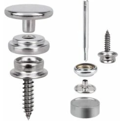 Kit De 150 Boutons-pression En Toile Marine Avec Vis En Métal Pour Bateau, Douille De 9,5 Mm Avec 2 Outils De Réglage Pour Housse De Bateau, Meubles -Fischer Boutique 100266647 3