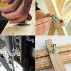 M8 Écrous à Oreilles Papillon (Paquet De 25) Zingué Pour Aux Boulons Et Fixations - Attaches A Toute Epreuve Norme Certifiée ISO965 DIN315 M8 (19mm X 38mm) -Fischer Boutique 100345386 5