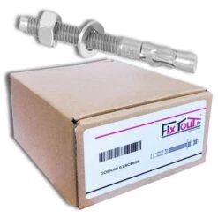 5 Goujons D'ancrage M10 X Lt 120 Mm. Epaisseur à Fixer 50 Mm. INOX A2 - Fixtout