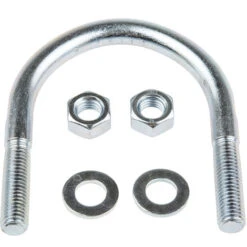 U-Bolt, Diamètre De 75mm, Filetage M12, En Acier ( Prix Pour Sachet De 5 )