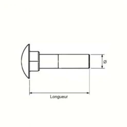 Boulon Bois Tête Ronde Collet Carré Zingué Noir (boîte) - Cond. /pcs: 100 - Ø Mm: 6 - Long. Mm: 60 -Fischer Boutique 1207287 3