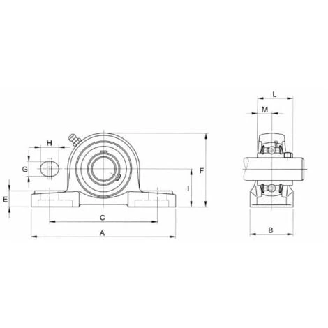Palier à Semelle 167X92 UCP207 Arbre Ø 35 4 Palier à Semelle 167X92 UCP207 Arbre Ø 35 – Image 2