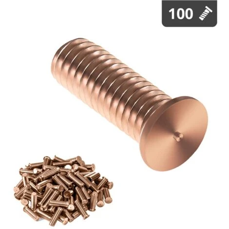 Goujons D'Ancrage M3 10 Mm 100 Pieces Soudage Tige Fileté Acier Amorcage Pointe 4 Goujons D'Ancrage M3 10 Mm 100 Pieces Soudage Tige Fileté Acier Amorcage Pointe – Image 2