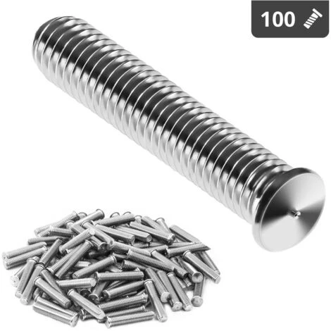 Goujons D'Ancrage M5 25 Mm Inox 100 Pieces Soudage Tige Fileté Amorcage Pointe 4 Goujons D'Ancrage M5 25 Mm Inox 100 Pieces Soudage Tige Fileté Amorcage Pointe – Image 2