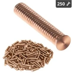 Goujons D'Ancrage M8 40 Mm 250 Pieces Soudage Tige Fileté Acier Amorcage Pointe 5 Goujons D'Ancrage M8 40 Mm 250 Pieces Soudage Tige Fileté Acier Amorcage Pointe -Fischer Boutique 14193081 2