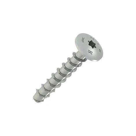 Vis Béton Tête Large Mms-ms - Vendu Par 50 - Long : 60 Mm - Reference Fournisseur : 42616 - Boite : 50 - Agrement : ATE - HECO 3 Vis Béton Tête Large Mms-ms - Vendu Par 50 - Long : 60 Mm - Reference Fournisseur : 42616 - Boite : 50 - Agrement : ATE - HECO