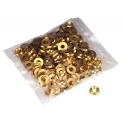 Rondelles Cuvettes Embouties Laiton Poli, Diamètre 6 Mm, Sachet De 200 Pièces