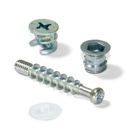 Emuca Excentrique + Goujon Et écrou M6, D. 15 Mm, Panneau 19 Mm, Zamak Et Acier, Blanc, 20 Ut. - Talla 3 Emuca Excentrique + Goujon Et écrou M6, D. 15 Mm, Panneau 19 Mm, Zamak Et Acier, Blanc, 20 Ut. - Talla