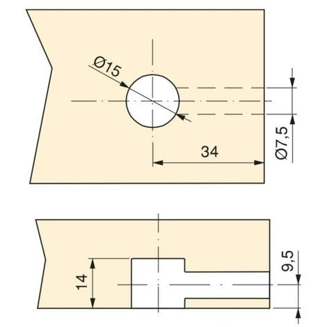 Emuca Excentrique + Goujon Et écrou M6, D. 15 Mm, Panneau 19 Mm, Zamak Et Acier, Blanc, 20 Ut. - Talla 6 Emuca Excentrique + Goujon Et écrou M6, D. 15 Mm, Panneau 19 Mm, Zamak Et Acier, Blanc, 20 Ut. - Talla – Image 4