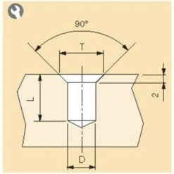 Écrou Perçage Trous Fraisés. 50 Unit. - Talla M6 / 10mm / 10,5mm / Zamak Naturel -Fischer Boutique 23967328 4