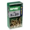 Lot De 25 Vis Acier Tęte Fraisée Pozidriv SPAX, Diam.3.5 Mm X L.20 Mm -Fischer Boutique 25111429 1