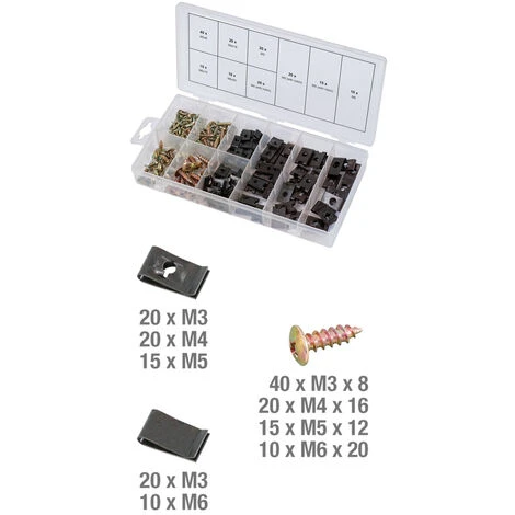 Ks Tools Assortiment De Vis Et D'écrous Cage, 170 Pcs 3 Ks Tools Assortiment De Vis Et D'écrous Cage, 170 Pcs