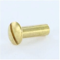 Écrou Relieur Tête Bombee Fendue M4X12 5X16 Laiton Conditionnement: Unitaire