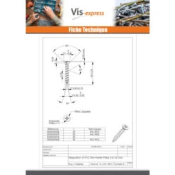 Vis PVC Inox A2 Tête Fraisée Bombée TFB Phillips 4.2X25 Laqué Blanc RAL9010 Blanc Pur Conditionnement: 100 Pieces -Fischer Boutique 27132494 2