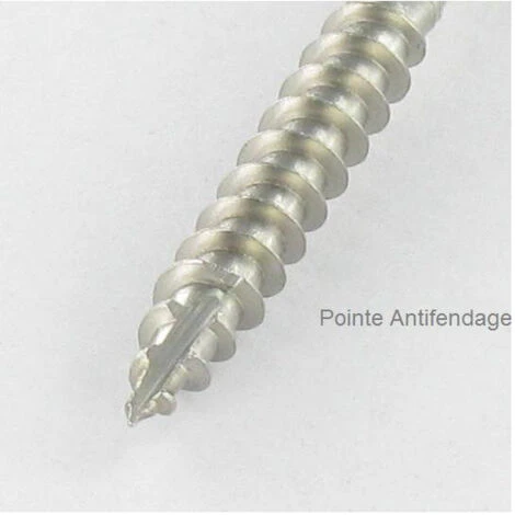 Vis Terrasse Double Filet Tête Fraisée TF TORX T25 5X60 Inox A2 T17 Conditionnement: Unitaire 6 Vis Terrasse Double Filet Tête Fraisée TF TORX T25 5X60 Inox A2 T17 Conditionnement: Unitaire – Image 4