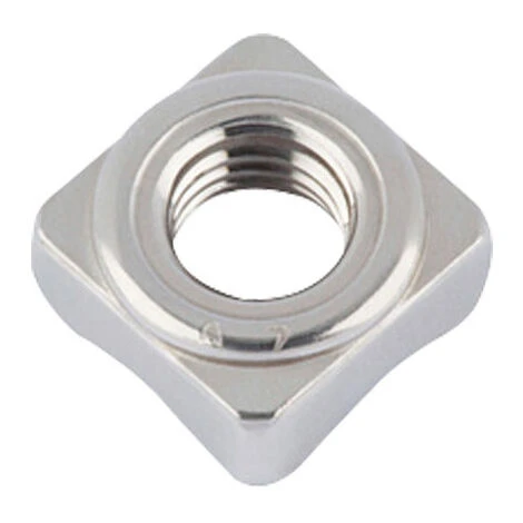 Écrou à Souder Carré M6 Inox A2 Conditionnement: Unitaire 4 Écrou à Souder Carré M6 Inox A2 Conditionnement: Unitaire – Image 2