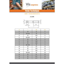 Goujon Bout Filetée 1xdiamètre Inox A2 M10X40 Longueur Total 50 Conditionnement: Unitaire -Fischer Boutique 27149156 3