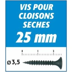 Vis Auto Perceuse Semin Pour La Fixation Des Plaques De Plâtre Sur L'ossature - Intérieur - 25 Mm X 3.5 Mm - Boîte De 1000 Pièces 9 Vis Auto Perceuse Semin Pour La Fixation Des Plaques De Plâtre Sur L'ossature - Intérieur - 25 Mm X 3.5 Mm - Boîte De 1000 Pièces -Fischer Boutique 27200977 3