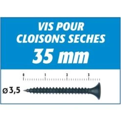 Vis Auto Perceuse Semin Pour La Fixation Des Plaques De Plâtre Sur L'ossature - Intérieur - 35 Mm X 3.5 Mm - Boîte De 1000 Pièces 9 Vis Auto Perceuse Semin Pour La Fixation Des Plaques De Plâtre Sur L'ossature - Intérieur - 35 Mm X 3.5 Mm - Boîte De 1000 Pièces -Fischer Boutique 27200984 3
