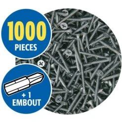 Vis Auto Perceuse Semin Pour La Fixation Des Plaques De Plâtre Sur L'ossature - Intérieur - 35 Mm X 3.5 Mm - Boîte De 1000 Pièces 11 Vis Auto Perceuse Semin Pour La Fixation Des Plaques De Plâtre Sur L'ossature - Intérieur - 35 Mm X 3.5 Mm - Boîte De 1000 Pièces -Fischer Boutique 27200984 5