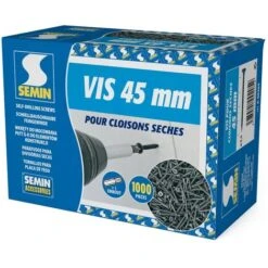Vis Auto Perceuse Semin Pour La Fixation Des Plaques De Plâtre Sur L'ossature - Intérieur - 45 Mm X 3.5 Mm - Boîte De 1000 Pièces -Fischer Boutique 27200990 5