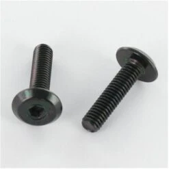 Vis Métaux Tête Plate Clé De 4 HC4 M6X50 Acier Zingué Noir Conditionnement: Unitaire