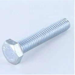 Vis Métaux Tête Hexagonale TH M7X35 Pas De 100 Classe 8.8 Acier Zingué Blanc Conditionnement: Unitaire