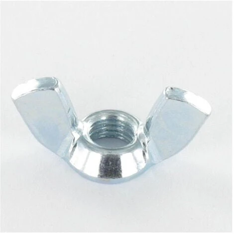 Écrou Oreilles M7 Forme Américaine Pas De 100 Acier Zingué Blanc Conditionnement: Unitaire 3 Écrou Oreilles M7 Forme Américaine Pas De 100 Acier Zingué Blanc Conditionnement: Unitaire