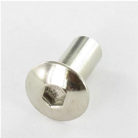 Vis Relieur FEM Poelier Tête Ronde Large Tête Ronde Large Clé De 4 HC4 13X16 TB5X12 Acier Nickelé Conditionnement: Unitaire 3 Vis Relieur FEM Poelier Tête Ronde Large Tête Ronde Large Clé De 4 HC4 13X16 TB5X12 Acier Nickelé Conditionnement: Unitaire