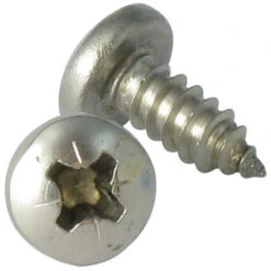 Vis Tôle Inox A2 Tête Cylindrique Large Tête Cylindrique Bombée Large TCBL Pozi 4.8X9.5 Conditionnement: Unitaire