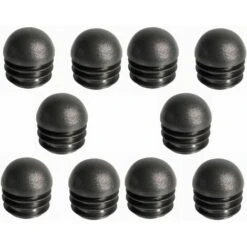 10x Embout De Tube Rond 16mm Plastique Bouchon Capuchon à Ailettes Patin Meuble Chaise