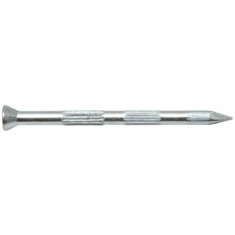 SWG Clou En Acier Rainuré 3,5 X 55, Zingué 3 SWG Clou En Acier Rainuré 3,5 X 55, Zingué