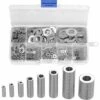 LITZEE 360 Pcs En Acier Inoxydable Plat Et Rondelles Assortiment De Lave-mains (M2 M2.5 M3 M4 M5 M6 M8 M10) -Fischer Boutique 32528920 1