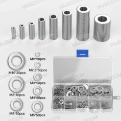 LITZEE 360 Pcs En Acier Inoxydable Plat Et Rondelles Assortiment De Lave-mains (M2 M2.5 M3 M4 M5 M6 M8 M10) 10 LITZEE 360 Pcs En Acier Inoxydable Plat Et Rondelles Assortiment De Lave-mains (M2 M2.5 M3 M4 M5 M6 M8 M10) -Fischer Boutique 32528920 4