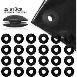Oeillets De Bâche, Noirs - 25 Pièces 8 Oeillets De Bâche, Noirs - 25 Pièces -Fischer Boutique 33030535 3