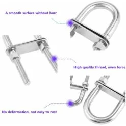 U-bolts En Acier Inoxydable M8x100(2 Pièces) -Fischer Boutique 39665608 4