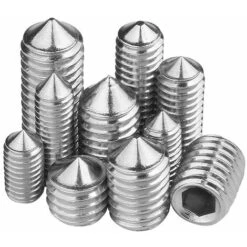 200pcs Vis Pointeau Vis Sans Tête Hexagonale Fontainebleau , M3 M4 M5 M6 M8 Tête Conique Acier Inoxydable 304, Vis De Pression，Kits De Vis à Six Pans Creux Coupelle -Fischer Boutique 48932430 4