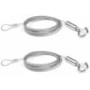 Fil De Suspension De Photos De 2 M - 1,5 Mm - Avec Boucle Et Crochet - Robuste - Réglable - En Acier Inoxydable - Pour Lampe, Miroir - Charge Maximale : 30 Kg，Starlight，2Pcs -Fischer Boutique 50942108 1