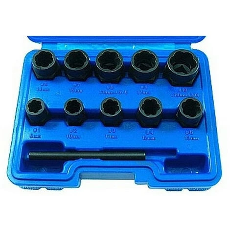 Coffret Extracteurs D'ecrous Ou De Tete De Vis Abimes 3 Coffret Extracteurs D'ecrous Ou De Tete De Vis Abimes