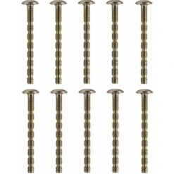 10x Vis Relieuse M4x45 Laiton Autocassante Sécable Poignée Porte Meuble M4