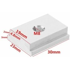 Écrous En T Lot De 10 écrous Coulissants En T Pour Outils De Travail Du Bois M6 Bloc De Pression Du Plateau De Travail Du Bois T Slider -Macaron -Fischer Boutique 54814791 5