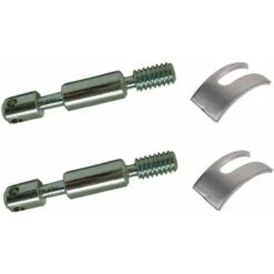 Kit De 2x Goujons D'assemblage De Lit Meuble Diamètre 8mm X Longueur 75mm 4 Trous + 2x étrier Ferrure Fourchette 38mm Acier Vis Filetage Direct