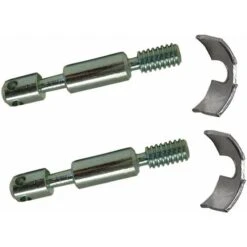 Kit De 2x Goujons D'assemblage De Lit Meuble Diamètre 8mm X Longueur 50mm 4 Trous + 2x étrier Ferrure Ouvert 38mm Acier Vis Filetage Direct