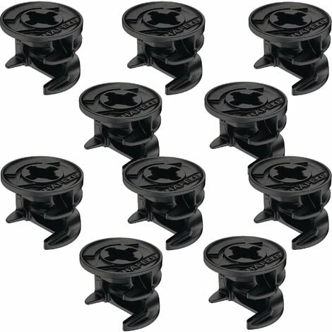 10x Raccord Boitier D'assemblage Rastex Excentrique Ø15mm Alliage Zingué Noir Panneau Meuble, épaisseur 29mm 3 10x Raccord Boitier D'assemblage Rastex Excentrique Ø15mm Alliage Zingué Noir Panneau Meuble, épaisseur 29mm