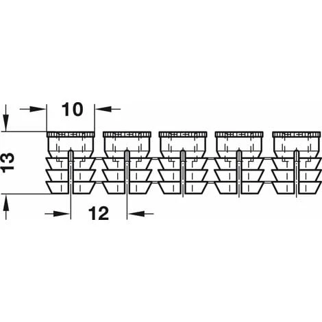 12x Manchon D'écartement Insert Plastique Filetage Intérieur M6 X Longueur 13mm Pour Trou 10mm Vis Cheville Fixation Meuble 5 12x Manchon D'écartement Insert Plastique Filetage Intérieur M6 X Longueur 13mm Pour Trou 10mm Vis Cheville Fixation Meuble – Image 3