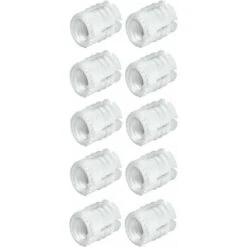 10x Manchon D'écartement Insert Acier Filetage Intérieur M6 X Longueur 12mm Pour Trou 8mm Vis Cheville Fixation Meuble