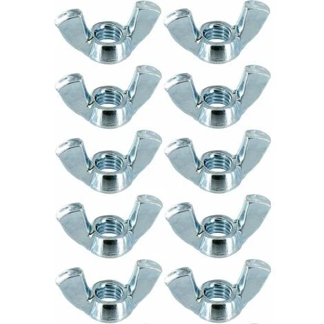 10x écrou Papillon M4 Acier Forme Américaine à Oreille 3 10x écrou Papillon M4 Acier Forme Américaine à Oreille